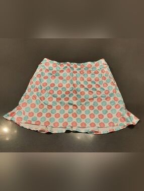 Coral Bay Golf Citrus Print Skort Medium Athletic Skirt w/ Built In Shorts